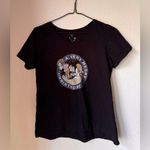 Disney  Alice In Wonderland Mad Hatter Un-Birthday T-Shirt Black Medium NWOT Photo 0