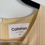CALLAHAN Knitwear Jada‎ Lined Plaid Cotton Dress Yellow NWT Orange Photo 3