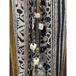 Vintage Carole Little Bohemian Long Kimono Ethnic Tribal Patchwork Size 14 Brown Photo 4