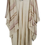 Vince Camuto  Blush Neutral Knit Shawl Lightweight Metallic One Size Photo 0