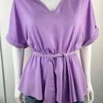 Cute Flowy Top Size‎ L Purple Size L Photo 0