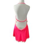 Victoria's Secret Victoria’s Secret Coquette Hot Pink Backless Mini Lace Slip Dress Large 2013 Photo 3