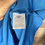 Lands' End  Women's Bracelet Sleeve Blouse Top Siam Blue 12 Photo 5