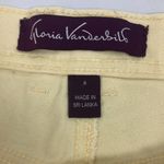 Gloria Vanderbilt  Butter Yellow High Waisted Shorts with Bow Accents pockets 8 Photo 2