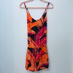 Old Navy NWT Banana Leaf Romper black pink orange Sz small Photo 2