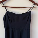 Abercrombie & Fitch ‎ Camille Women Size Small P Blue Satin Side Slit Midi Dress Photo 4