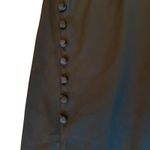 ZARA Black Satin Cowl Neck Slip Midi Dress Side Button Detail Elegant Medium Photo 6