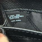 Michael Kors  Jet Set Travel Black Textured Leather Continental Wristlet Wallet Photo 12