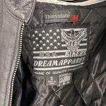 USA Bikers Dream Apparel Live to Ride Motorcycle Jacket thinsulate lined small Black Photo 14