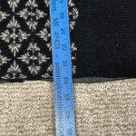 Icelandic Design Sweater Womens Medium Merino Wool Floral Embroidered Cardigan Black Photo 7