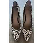 Marc Fisher Cheetah Print Heels Size 9M Block Heel Haircalf Pumps Classic Luxury Photo 1