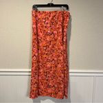 Talbots Vintage 90s Boho Fairy Cotton Blend Pink Floral Maxi Skirt size 12 Photo 1