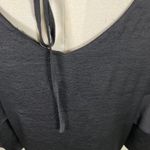 Ann Taylor Black Ruffle Sleeve Tie Back Blouse Top Size L Classic Date Night Photo 6