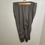 Nine West Relaxed Crop Pull-On Pants Camel Houndstooth XL Photo 7