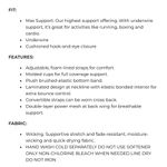 Lane Bryant LIVI High Impact Wicking Underwire Sports Workout Exercise Bra 40DD 40 DD New Photo 12