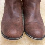 Knee high vegan leather distressed look boots Brown Size 6 Photo 4