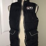 FILA puffer Vest pre owned size medium black Photo 4