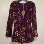 Honey Punch ๐๐ Embroidered Velvet Floral Romper Photo 6