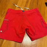 Volcom Swim Shorts Red Black Size Large Photo 2