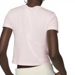 Mango  Amor Stitched Printed Cotton-Blend T-Shirt Pink Love NWT Medium Photo 6