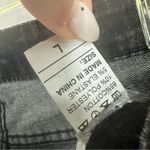 Distressed Jean Shorts Mid Rise Womens Large Black Photo 5