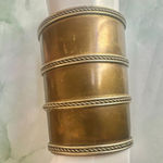 Vintage Brass Wide Cuff Bracelet ā Made in India Photo 1