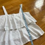 Abound  Tiered Layered Linen Blend Pullover Tank Top White Summer Sz L Photo 6