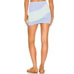 Lovers + Friends NWT Catcha Wave Mini Skirt In Blue Foam Photo 3