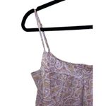 J. Crew Ruffle Tank Top Pink Paisley Large NWT Babydoll Cami Y2K Fairy Cottage Photo 3