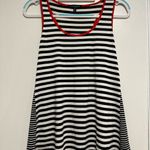 Green Envelope Women’s Sz: M Black & White Striped Tank Top Red contrasting trim Size M Photo 10
