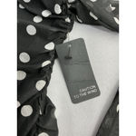 Caution to the Wind Womans  Pull Over Bodycon Dress M Black White Polka Dot NWT Photo 3