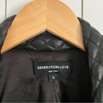 Generation Love  Angie Faux Leather Blazer in Black Photo 4