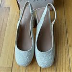 Jellypop  Linen Floral Slingback Chunky Heel Photo 5