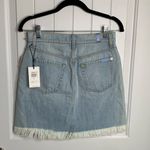 7 For All Mankind 7 for‎ all mankind fringe denim mini skirt size 26 Photo 2