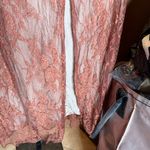 618 Six One Eight Strut & Bolt Elegant Blush Rose Lace Maxi Dress Size Small Pink Photo 3