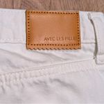 Avec Les Filles  Womens 29 Crop Straight Jeans White Denim Pants Capri Photo 6