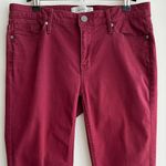 Calvin Klein Jeans  Red/Burgundy Skinny Ankle Pants, Size 8 Photo 1