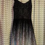 Free People  | Black Mini Silver Fit Flare Sparkle dress, size XS Photo 2