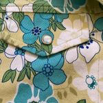 Beautiful Womens 60/70’s Floral Coat/Jacket/Top Pearl Snaps 3/4 Sleeve Small Green Photo 4