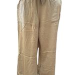 Ci Sono  Khaki Relaxed Bootcut Tied Waist Casual Pants Photo 0