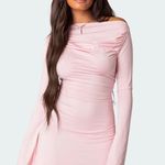 Edikted Pink Bell Sleeve Mini Dress  Photo 1