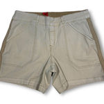 Spanx  Khaki Shorts Women's Size Large Casual Flat Front Pockets Tan Neutral‎ Photo 0