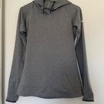 Nike Pro Dri-Fit Grey Activewear Hoodie High Neck Jacket Running Athletic Gym M Photo 0