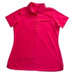 Nike Golf Women's Size M Medium Shirt Pink Short Sleeve Dri Fit Tour Performance Photo 5