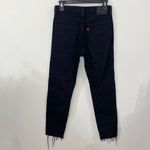 Levi's Levi’s premium wedgie Icon high rise distressed ankle jeans black desert size 25 Photo 46
