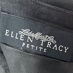 Ellen Tracy Linda Allard Skirt 10P Black Linen Pockets Office Siren Corpcore Photo 8