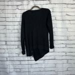 Ivanka Trump Asymmetrical Cable Knit Sweater Women’s L Gray Zip Hem Pullover Y2K Photo 9