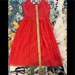 Rebecca Taylor 8 Coral Smocked-Top Sleeveless Dress Photo 7