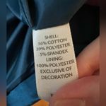 J.Jill Blazer Jacket Top Lantern Sleeve Peacock Blue Pleated Back NWT Medium Photo 9