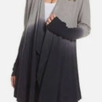 Barefoot Dreams Calypso CozyChic Lite Ombre Wrap Cardigan in Gray Navy Size S/M Photo 0